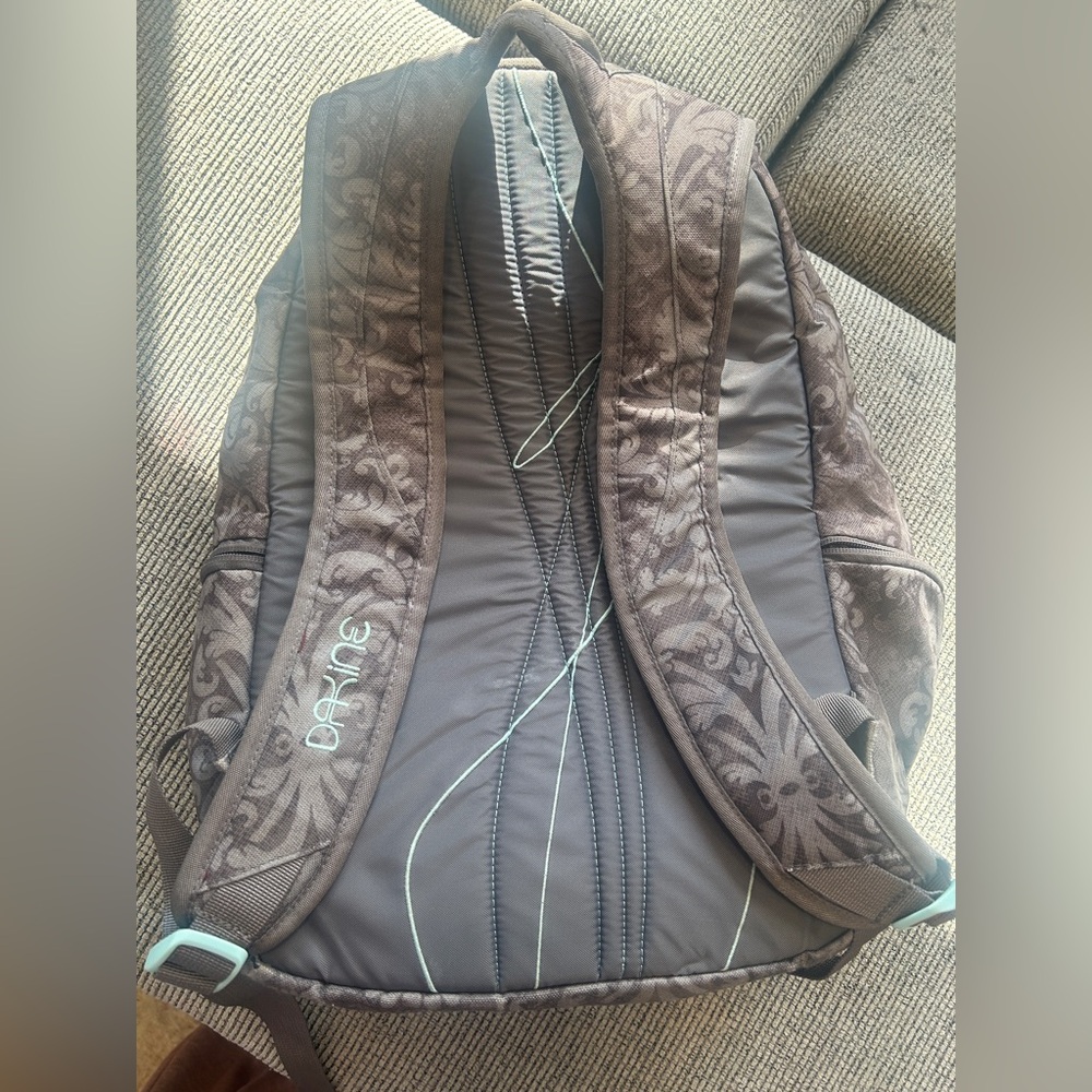 Dakine Patterned Backpack Grey With Turquoise / B… - image 4